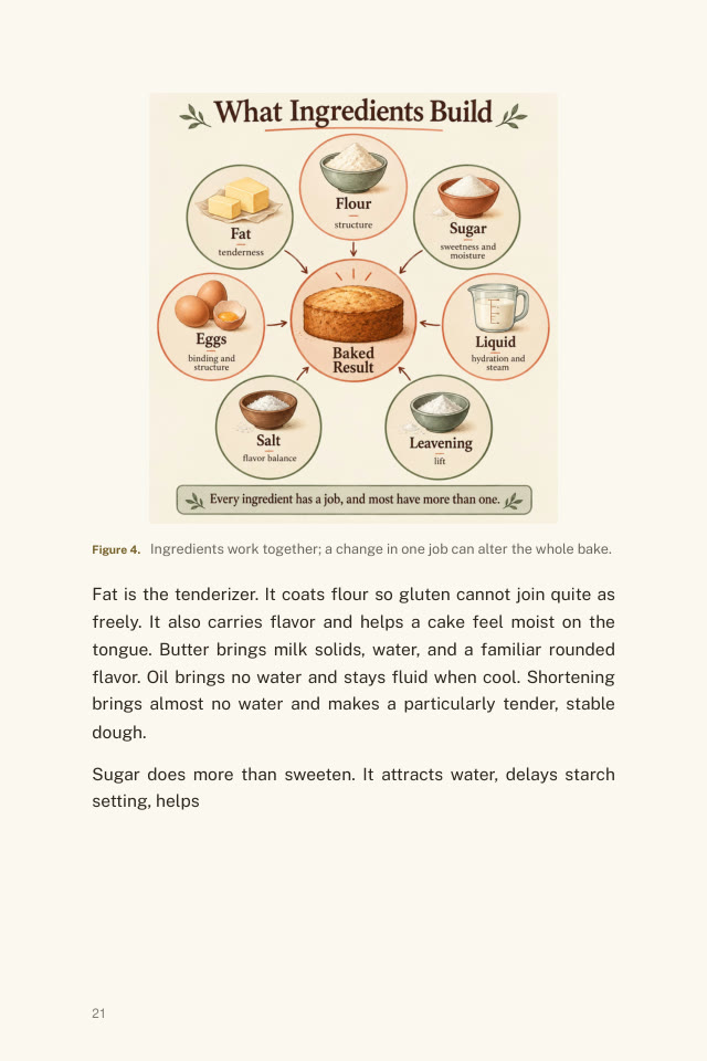What ingredients build